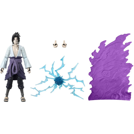 Sasuke with transf. effect Naruto Shippuden Action Figure Anime Heroes Beyond 17 cm