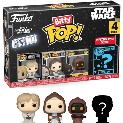 Luke Skywalker BITTY POP Star Wars Funko 4 Pack 2.5 cm