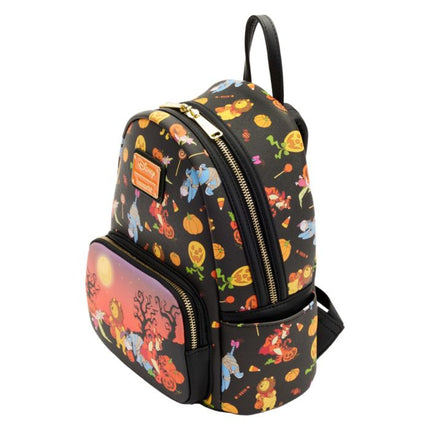 Winnie the Pooh " Halloween Group " - Mini Backpack LoungeFly Zainetto Disney