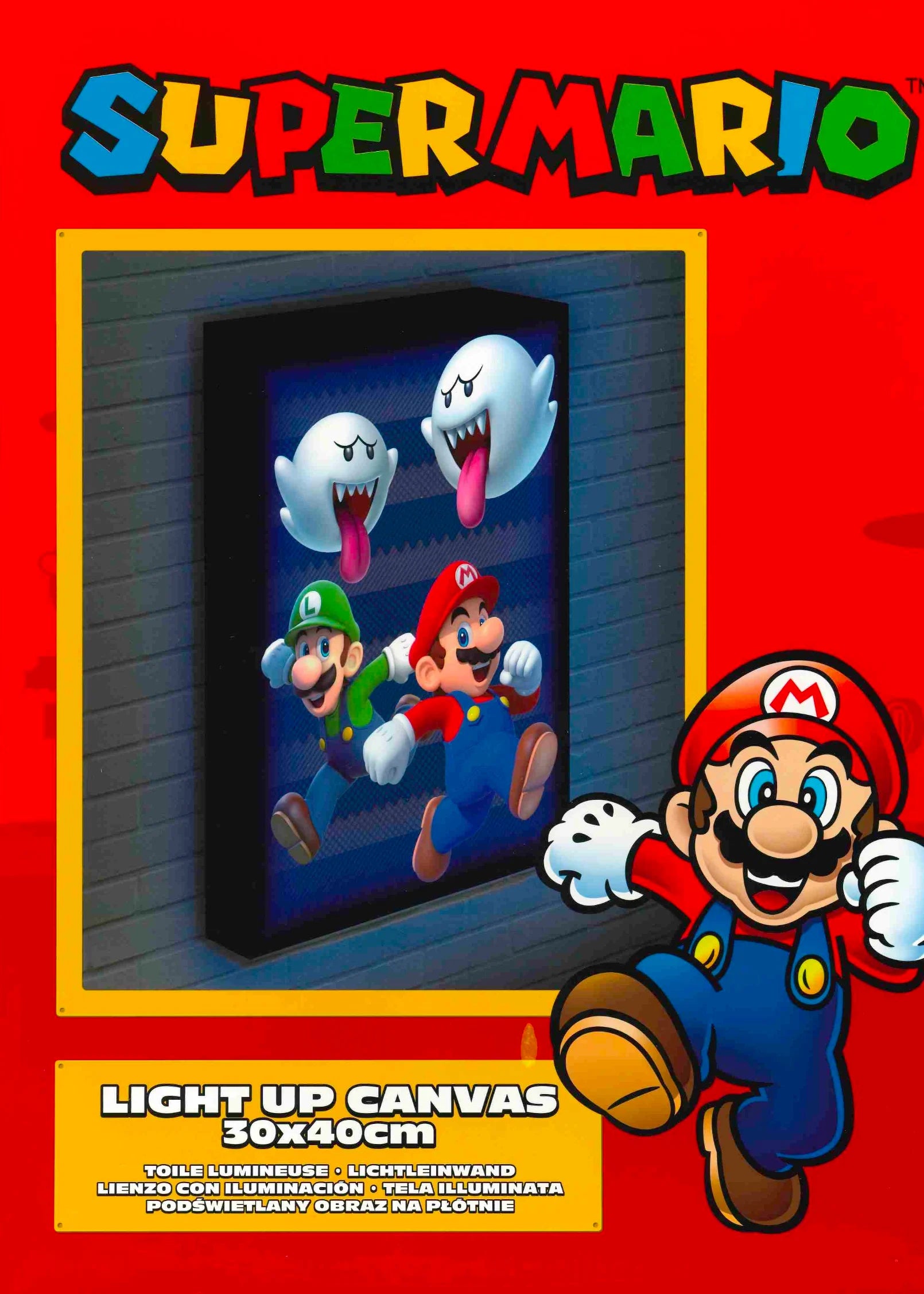 Super Mario Boo Blast Light Canvas 40X30 Cm –