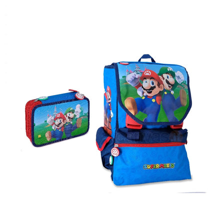 Schoolpack Super Mario - Backpack + Pencil Case