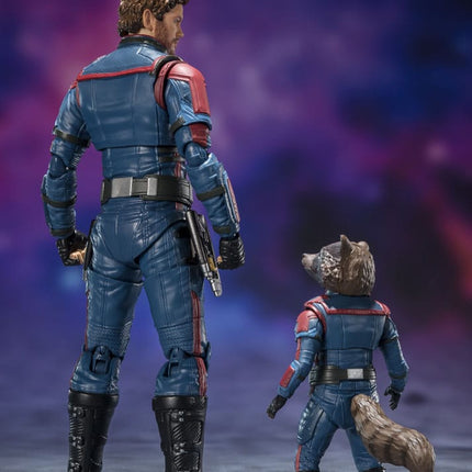 Star Lord and Rocket Raccoon Guardians of the Galaxy 3 S.H. Figuarts Action Figures 6-15 cm