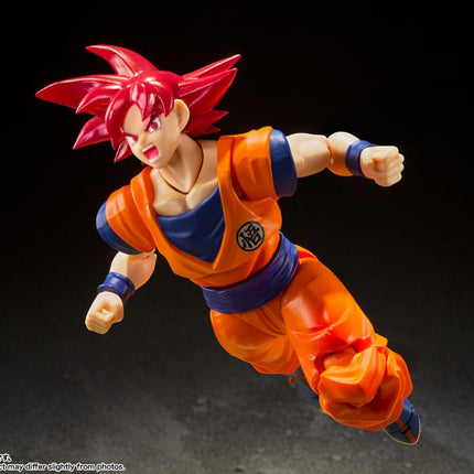 Son Goku Super Saiyan God of Virture Dragon Ball Super S.H. Figuarts Action Figure 14 cm