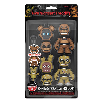 Freddy and Springtrap Five Nights at Freddy's Snap Action Figures 9 cm
