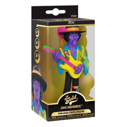 Jimi Hendrix Vinyl Gold Figure BLKLT 13 cm