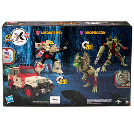 Dilophocon & Autobot JP12 Transformers x Jurassic Park Action Figure 2-Pack