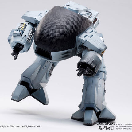 ED209 Robocop Exquisite Mini Action Figure with Sound Feature 1/18 Battle Damaged 15 CM