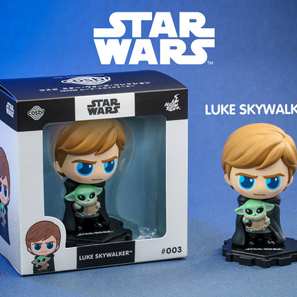 Luke Skywalker with Grogu Star Wars: The Mandalorian Cosbi Mini Figure 8 cm