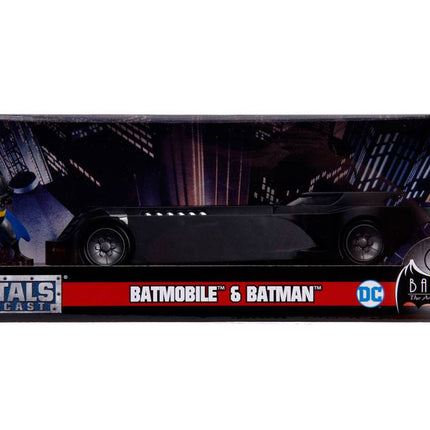 Batman Animated Series Metals Diecast Model 1/24 Batmobile with figure Hollywood Rides