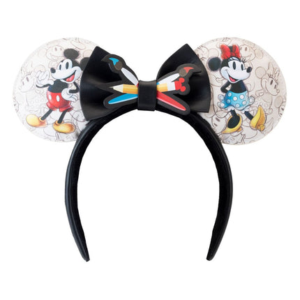 Disney by Loungefly Ears Headband Mickey Mouse 100th Anniversary Sketchbook