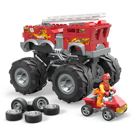 HW 5-Alarm Monster Truck Hot Wheels Monster Trucks Mega Construx Construction Set