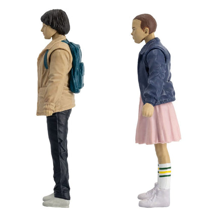 Eleven and Mike Wheeler Stranger Things Action Figures 8 cm Page Punchers