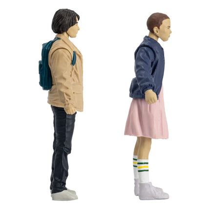 Eleven and Mike Wheeler Stranger Things Action Figures 8 cm Page Punchers