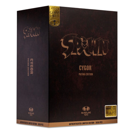 Cygor Spawn Megafig Action Figure Patina Edition Gold Label 30 cm