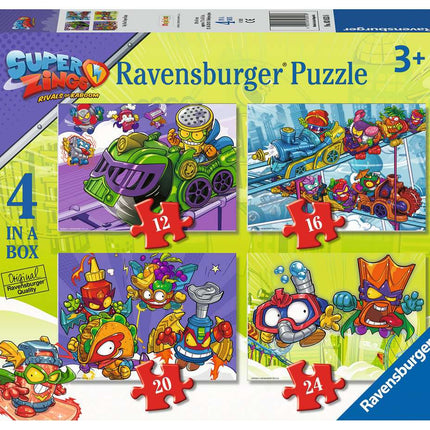 Super Zings Set 4 Puzzle 12 - 16 - 20 - 24 Pezzi Ravensburger