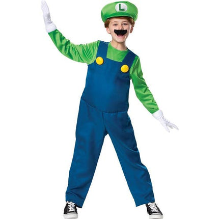 Luigi Costume Carnevale Deluxe Super Mario Fancy Dress