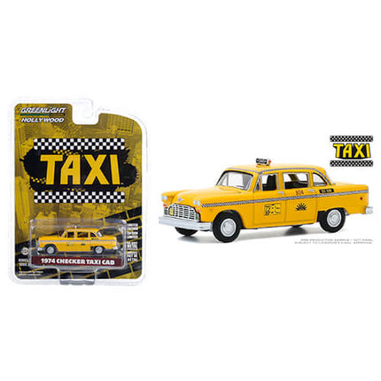 Taxi Diecast Model 1/64 1974 Checker Taxi Sunshine Cab