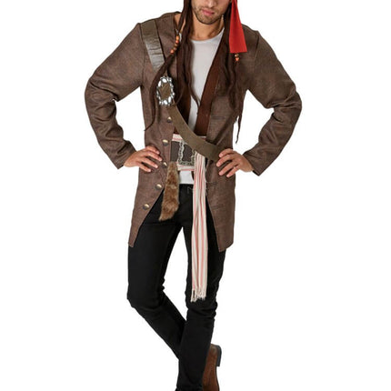 Kostüm Captain Jack Sparrow-Trennschaltung Piraten der karibischen Disney-Erwachsenen - Man - M / L (40/46 EU - 44/50 IT)