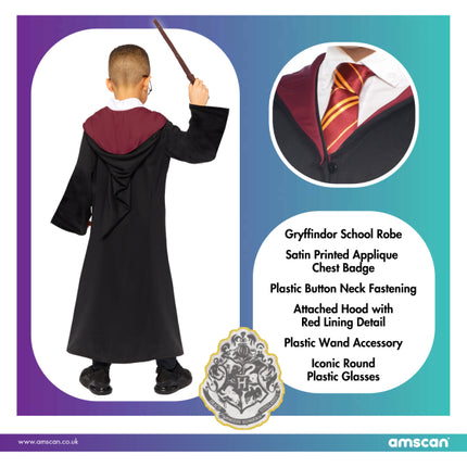 Harry Potter Costume Kit Travestimento Carnevale Roleplay Bambino Fancy Dress
