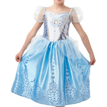 Cenerentola Costume Deluxe Carnevale Fancy Dress Disney Princess