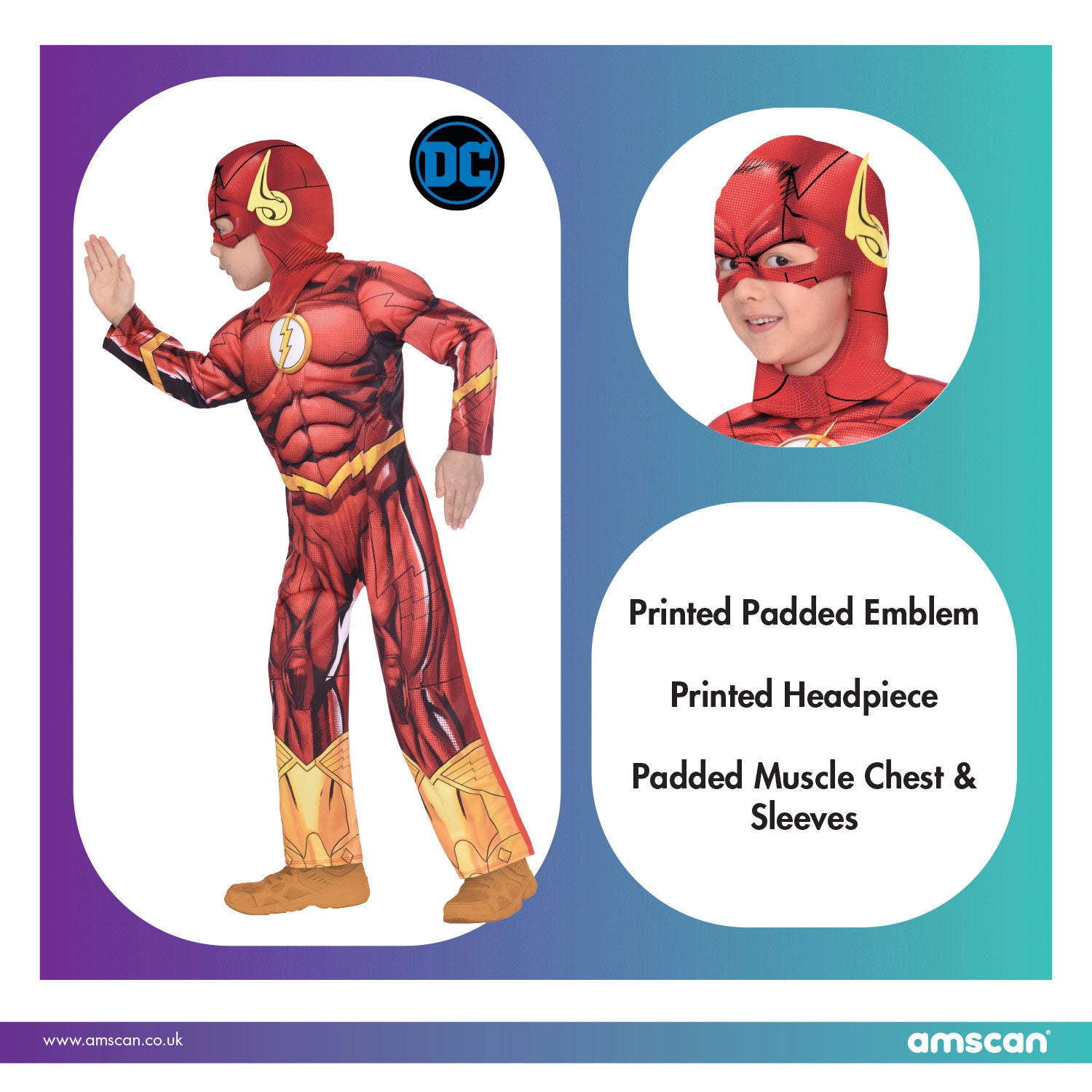 Flash Costume Carnevale Deluxe Bambino Roleplay Fancy Dress –