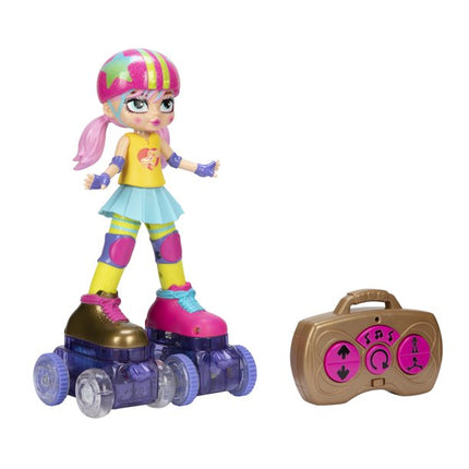 Rock n Rollerskate Riley Bambola con Pattini e Luci RC Doll with Rollerskate