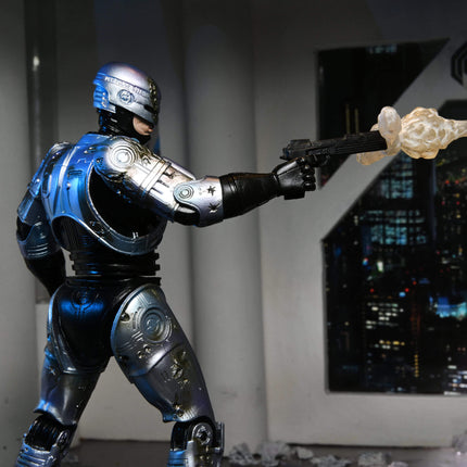 Robocop Battle Damaged Action Figure With Chair NECA 42142