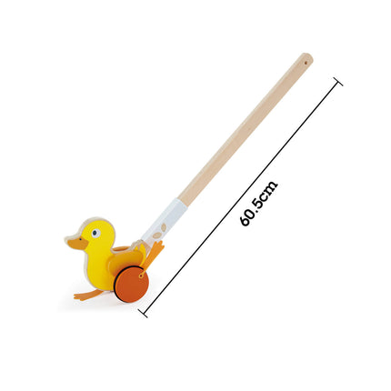 Pushable Duck in Hape Wood