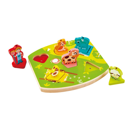 3D Farm Animals Wooden Puzzle with Childhood Sounds