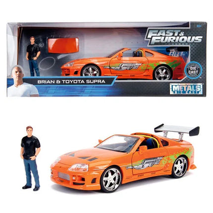 1995 Toyota Supra and Brian FAST and FURIOUS Die-cast  - 1:24