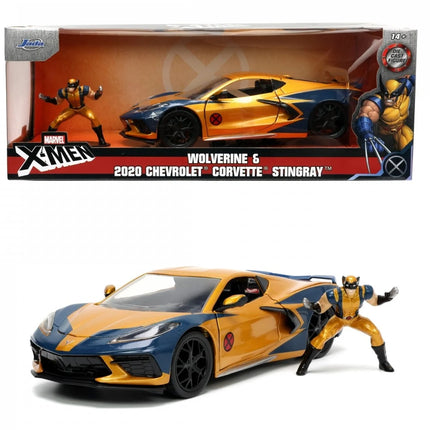 X-MEN - Wolverine and 2020 Chevrolet Corvette Stingray - 1:24