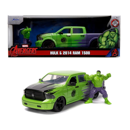 MARVEL - Hulk and 2014 Ram 1500 Die-cast - 1:24