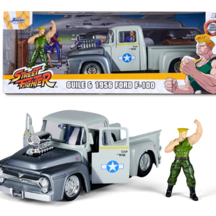 STREET FIGHTER - Guile and 1956 Ford F-100 Die-cast - 1:24