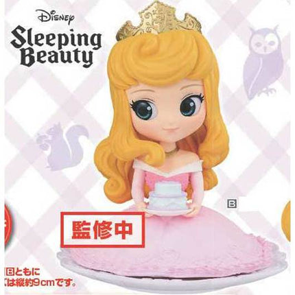Aurora Pasel Color Q Posket Figure PVC Disney Princess 9 cm