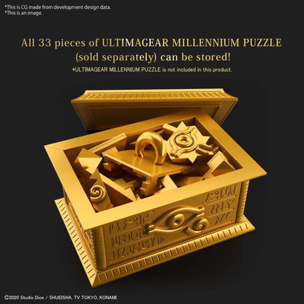 Gold Sarcophagus for Millennium Puzzle Yu-Gi-Oh Model Kit Bandai
