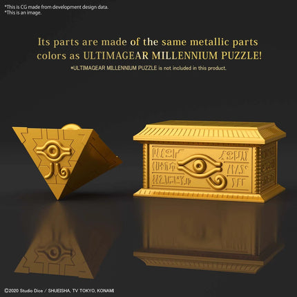 Gold Sarcophagus for Millennium Puzzle Yu-Gi-Oh Model Kit Bandai