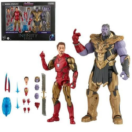 The Infinity Saga Marvel Legends Series Figurka 2-Pack 2021 Iron Man &amp; Thanos (Endgame) 15 cm - WRZESIEŃ 2021
