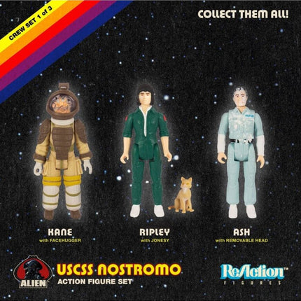 Alien ReAction Action Figure 3-Pack Pack A 10 cm - END FEBRUARY 2021