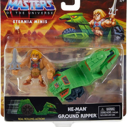 He-Man and Ground Ripper Masters Of The Universe Eternia Minis Action Figure 5 cm