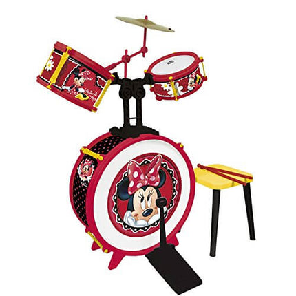 Muzyczny zestaw perkusyjny Minnie ze stołkiem i pałeczkami