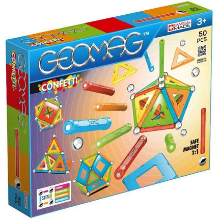 Geomag Confetti Set 50 Pieces Magnetic Constructions