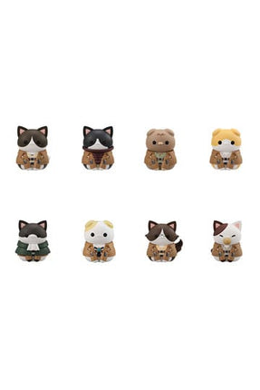 Attack on Titan Mega Cat Project Trading Figure 8-Pack Attack on Tinyan Gathering Scout Regiment danyan! 3 cm