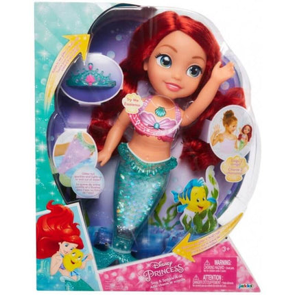 Ariel Bambolotto Maluch Księżniczka Disney 38 cm Lalka z dźwiękiem i światłami Disney