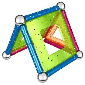 Geomag Glitter 22 Pieces Set Magnetic Constructions