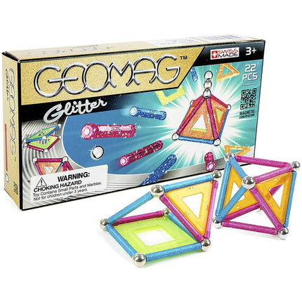 Geomag Glitter 22 Pieces Set Magnetic Constructions