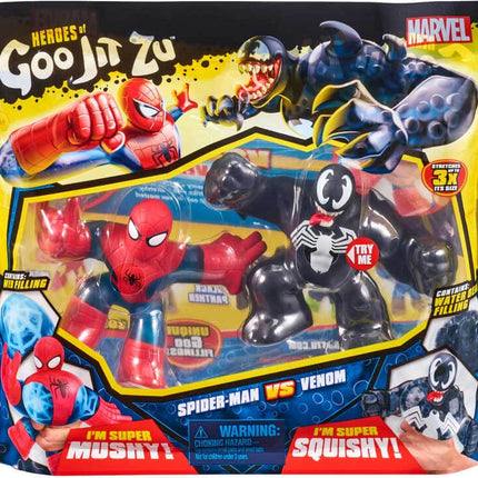 Heroes of Goo Jit Zu Double Pack Spiderman e Venom 13 cm