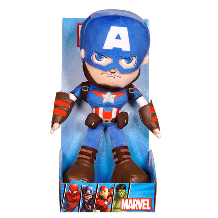 Capitan America Peluche Avengers 25 cm con tronetto