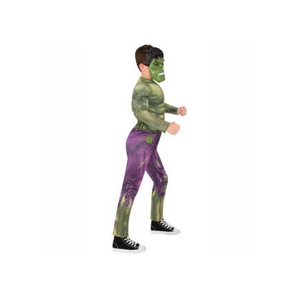 Hulk Costume Carnevale Deluxe con Muscoli Fancy Dress