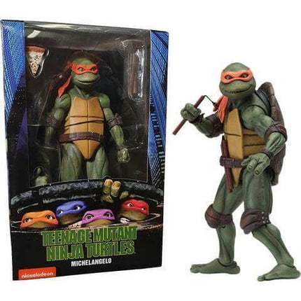 Action Figure TMNT Nnja Turtles NECA 1990 Michelangelo 54074 #Personaggio_Michelangelo 54074 (4112564519009)