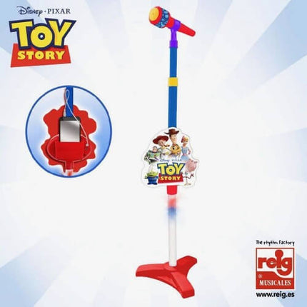 Toy Story 4-microfoon met paal en verlichting